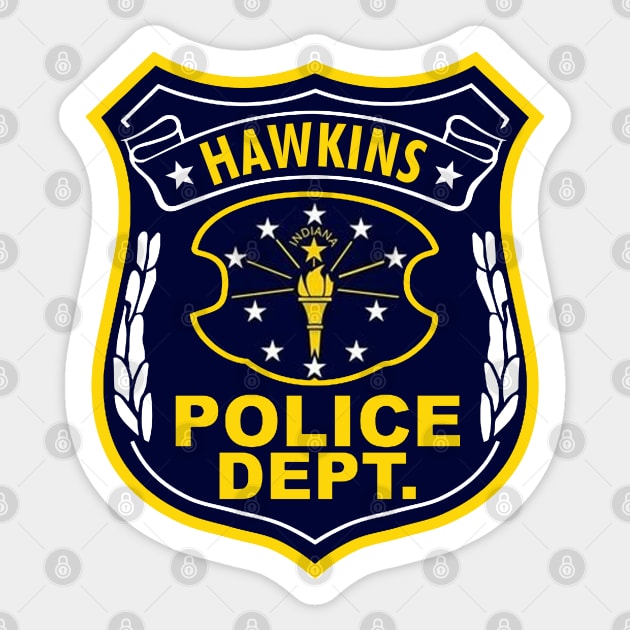 Hawkins Police Department Sticker by NotoriousMedia